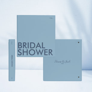 Photo Album Binder   Bridal Shower   Light Blue