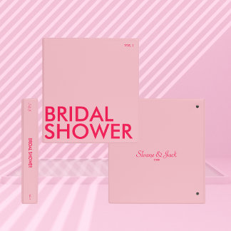 Photo Album Binder | Bridal Shower | Light Pink