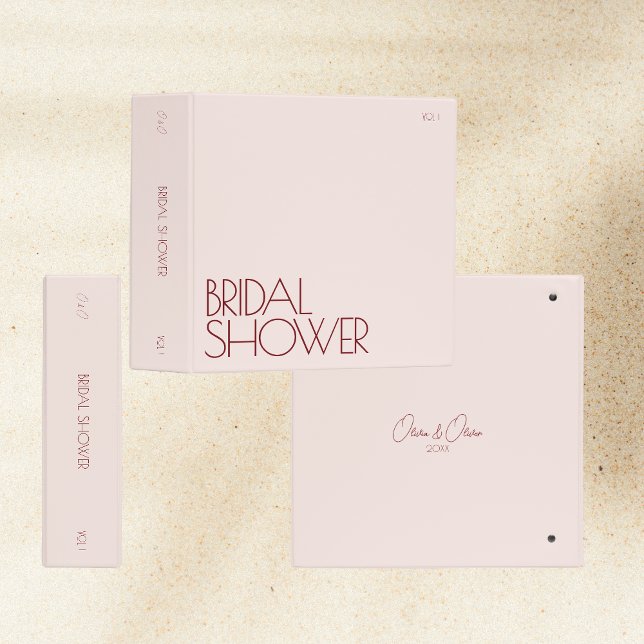 Photo Album Binder | Bridal Shower | Pale Pink (Creator Uploaded)