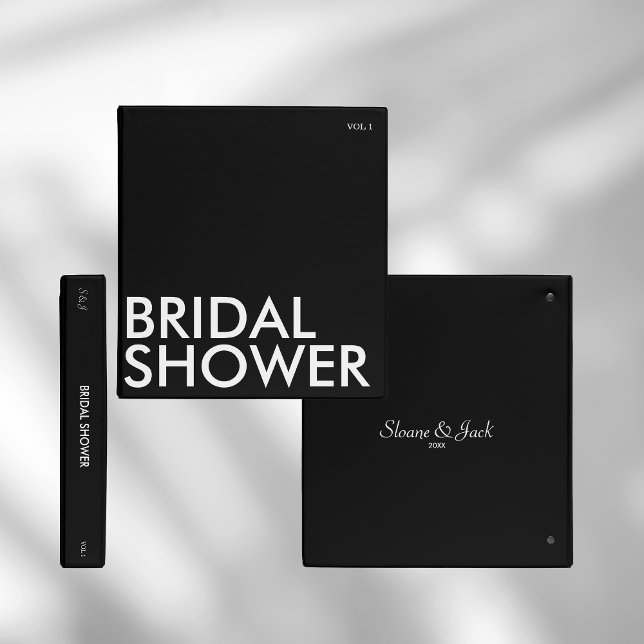 Photo Album Binder | Bridal Shower | White / Black (Creator Uploaded)