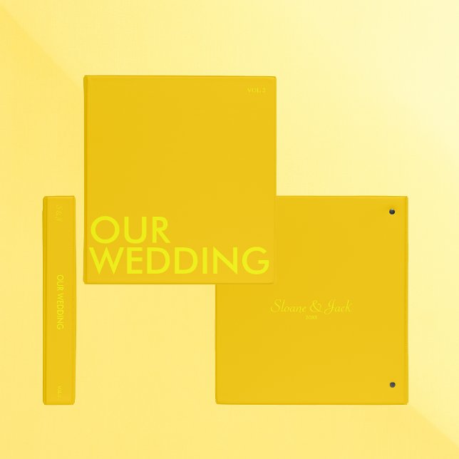 Photo Album Binder | Our Wedding | Dark Mustard (Creator Uploaded)