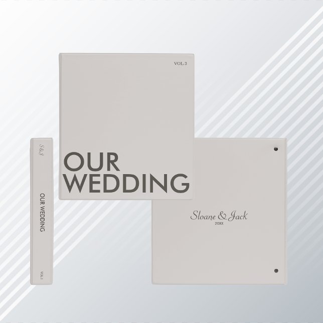 Photo Album Binder | Our Wedding | Light Neutral (Creator Uploaded)