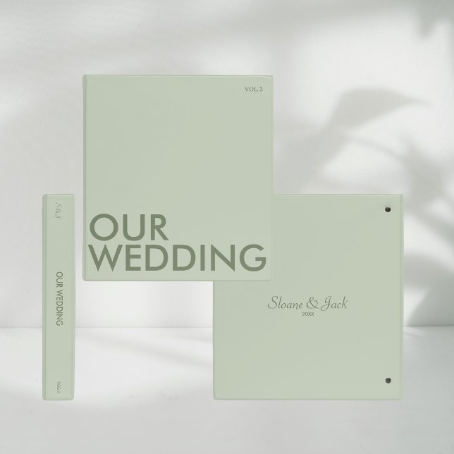 Photo Album Binder | Our Wedding | Light Sage (Creator Uploaded)