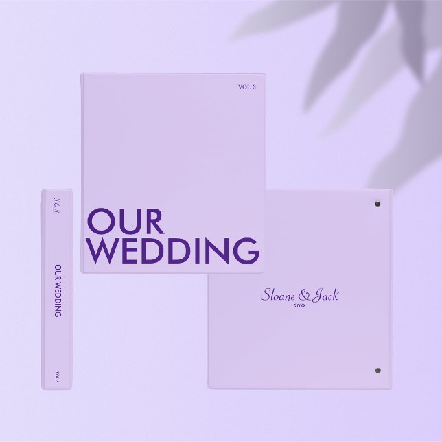 Photo Album Binder | Our Wedding | Light Violet (Creator Uploaded)