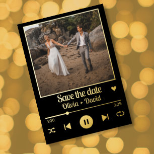 Photo Album Cover Music Playlist  Save the Date