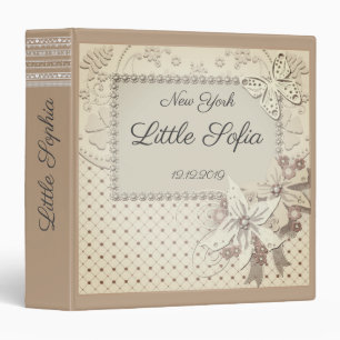 Photo album, little girl, baby, pink, scrapbooking binder