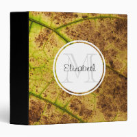 Photo Album on a Macro Leaf Texture