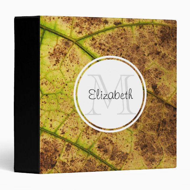 Photo Album on a Macro Leaf Texture Binder (Front/Spine)