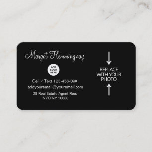 Photo And Logo Real Estate Businesscards Business Card