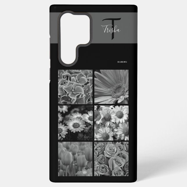 Photo and Monogram Cell Phone Case HAMbyWG (Back)