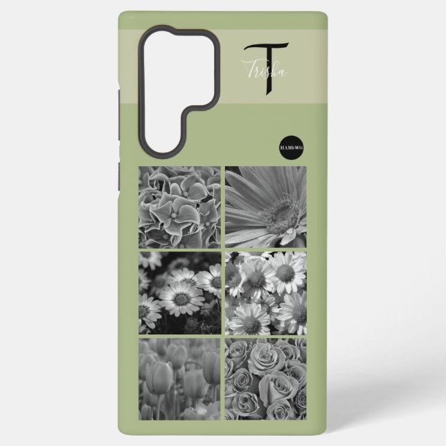 Photo and Monogram Cell Phone Case HAMbyWG (Back)