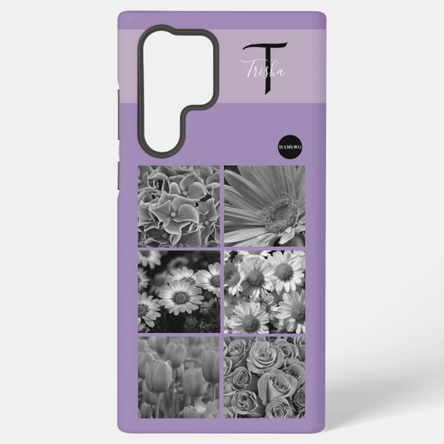 Photo and Monogram Cell Phone Case HAMbyWG (Back)