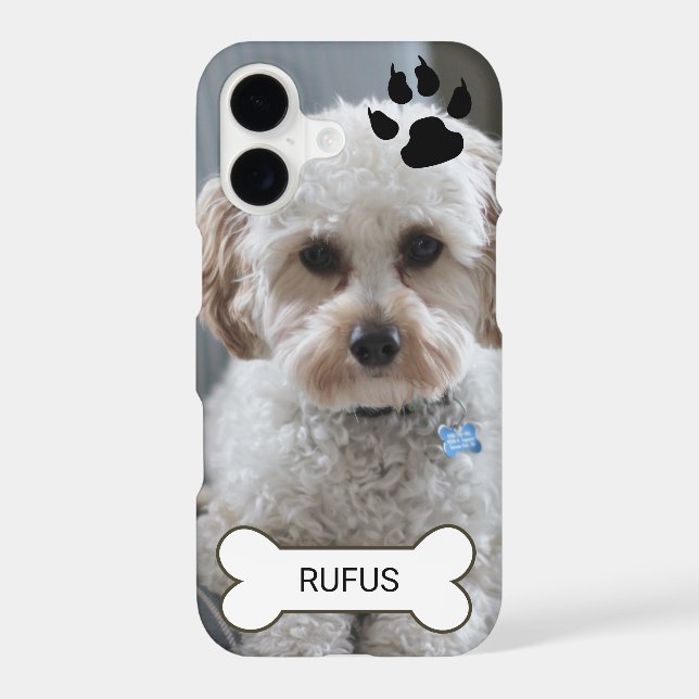 Photo  And Name Custom Made Personalized Dog Case- (Back)