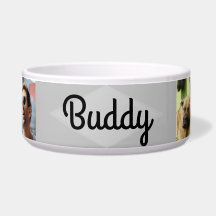Photo and Name Dog Food Bowl - HAMbWG