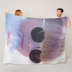 Photo And Name Fleece Blanket Soft And Cozy Gift
