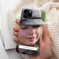 Photo and name personalized modern typography iPho