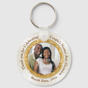 Photo and Personalized Anniversary Party Favours Keychain