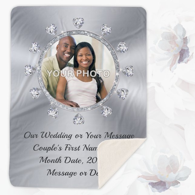 PHOTO and Personalized Wedding Blankets Throws (Creator Uploaded)