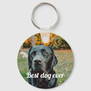 Photo and Text Custom Personalized Keychain