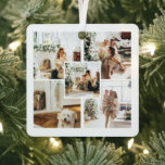 Photo and Text Custom Personalized Metal Ornament<br><div class="desc">Add your own five photo and text to this customizable hanging ornament.. ideal for Christmas or any other event / occasion .. personalized to suit your requirements .. hanging ornaments from Ricaso NOTE BE CAREFUL OF PHOTO PLACEMENT AVOID ANY IMPORTANT DETAILS BEING ON THE HOLE IN THE ORNAMENT - TO...</div>