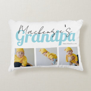 Photo and Text Grandma Custom Personalized Accent Pillow