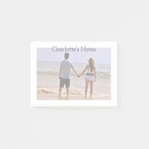 Photo and text One of a Kind Personalized Post-it Notes