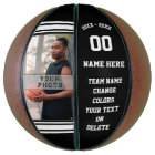 Photo and Text Personalized Basketball Your Colou