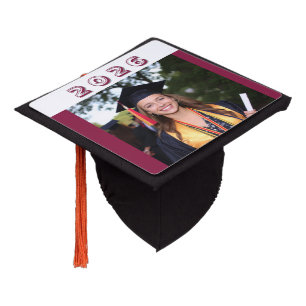 Photo and Year  Graduation Cap Topper