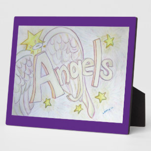 Photo Angels Inspirational Word Peinture Poème Plaque
