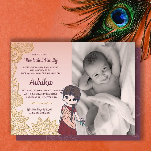 Photo Annaprashan First Rice Ceremony Invitation (Creator Uploaded)