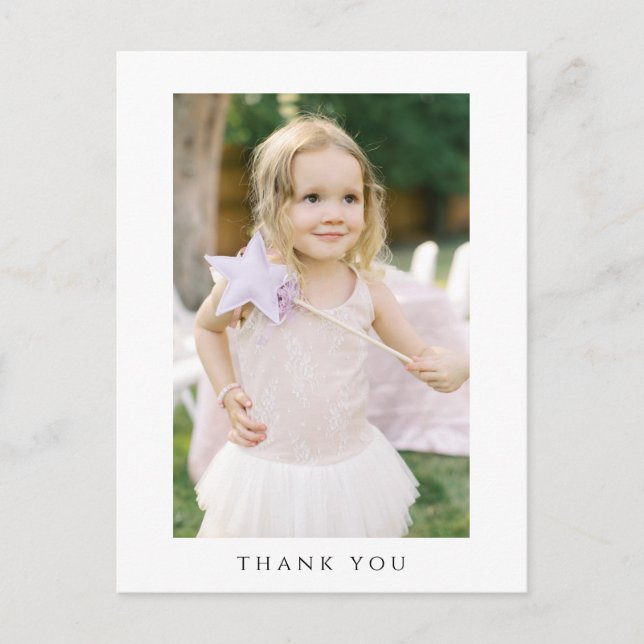 Photo Anniversaire Carte postale Merci (Devant)