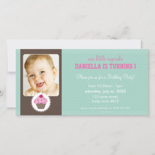 PHOTO ANNIVERSAIRE INVITATION :: cupcake 1L
