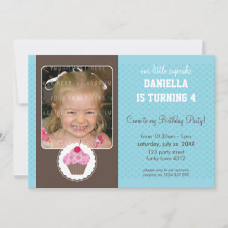PHOTO ANNIVERSAIRE INVITATIONS :: cupcake 6L