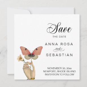 *~* Photo AR6 2  Elegant Vintage Save the date Invitation