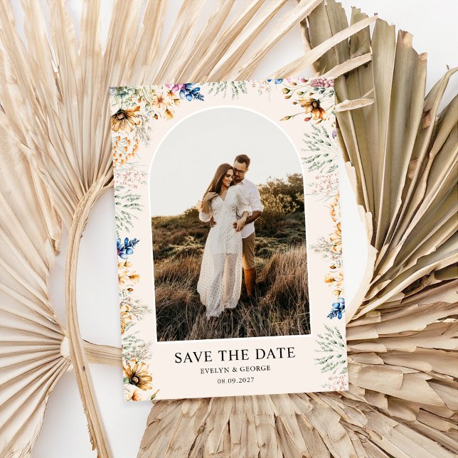 Photo Arch Botanical Floral Save the Date (Creator Uploaded)