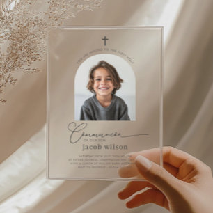 Photo Arché First Communion Boy Invitation