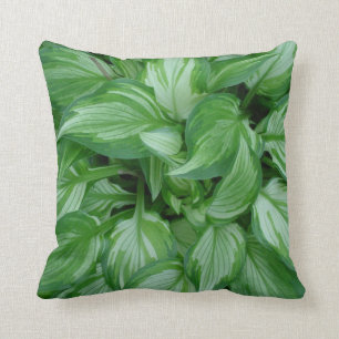 Photo Art Green Plant Throw Pillow
