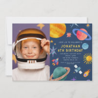 Photo Astronaut Planets Space Boy  Birthday