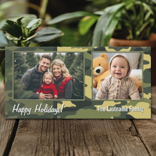 Photo avec Camouflage Imprimer Carte de vacances m