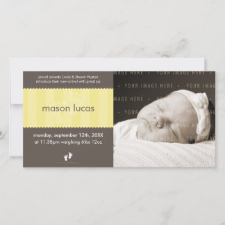 PHOTO BABY ANNOUNCEMENT :: happy feet 6L