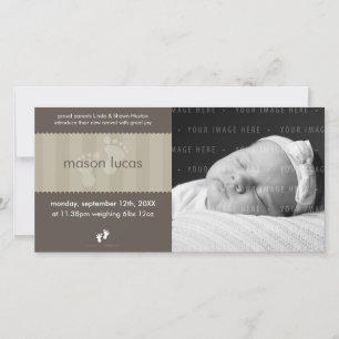 PHOTO BABY ANNOUNCEMENT :: happy feet 8L