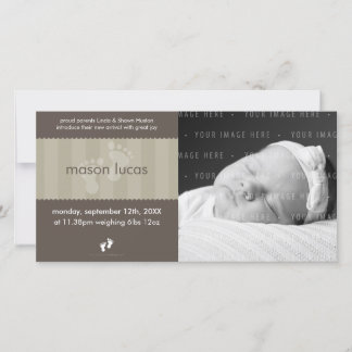 PHOTO BABY ANNOUNCEMENT :: happy feet 8L