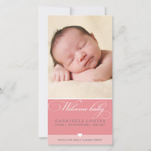 PHOTO BABY ANNOUNCEMENT :: lovely type 1