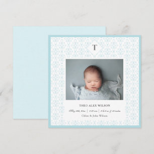 Photo Baby Boy Name Faire-part de naissance