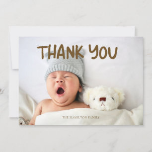 Photo Baby Shower Bible Verse Thank You   Card