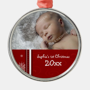 Photo Baby's 1st Christmas Ornament