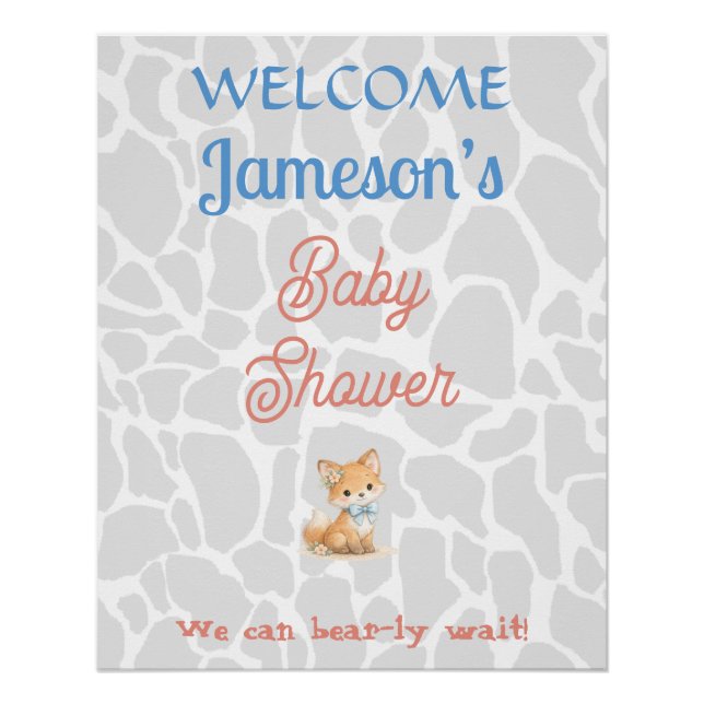 Photo Backdrop Family Gathering Keepsake | Elegant Poster (Front)