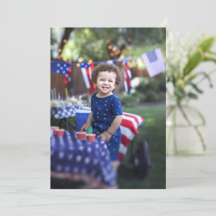 Photo Background Birthday Party Vellum Invitation