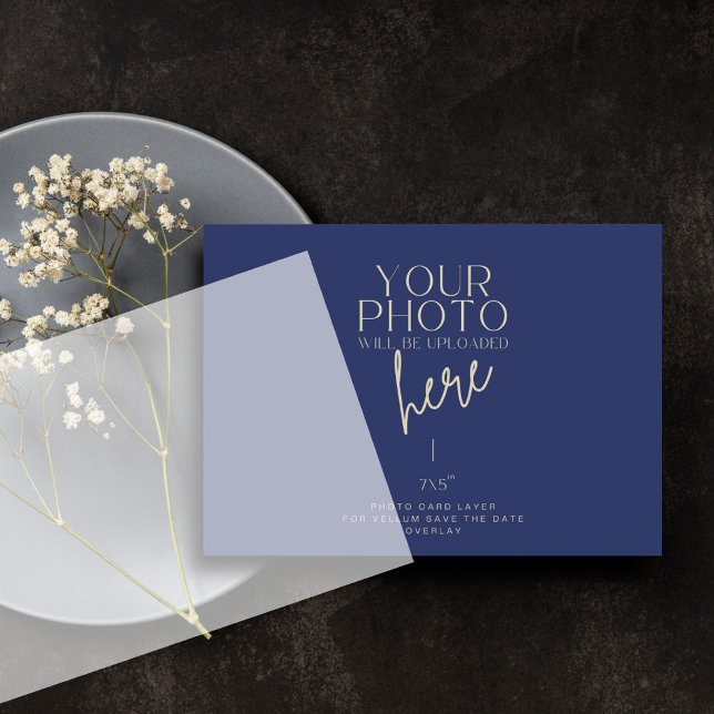 Photo Background Card 7x5 for Vellum Save The Date (Creator Uploaded)