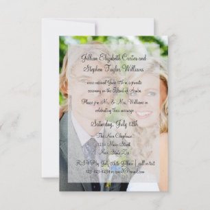 Photo Background Overlay- 3x5 Wedding Announcement